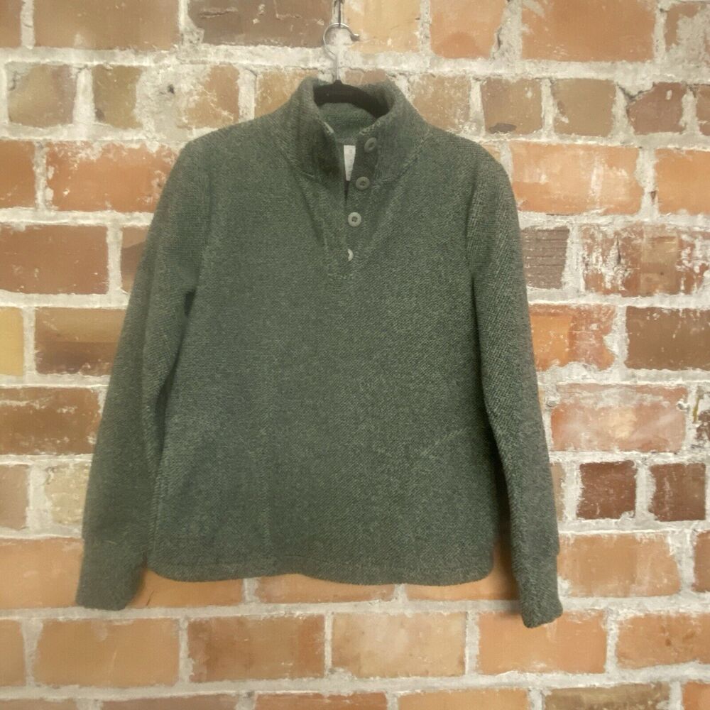 Balance Collection Womens Green Knit Sweater Size Small